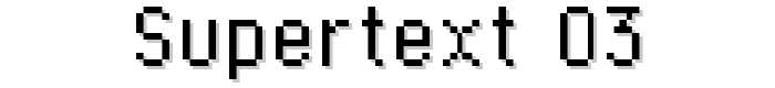 Supertext 03 font